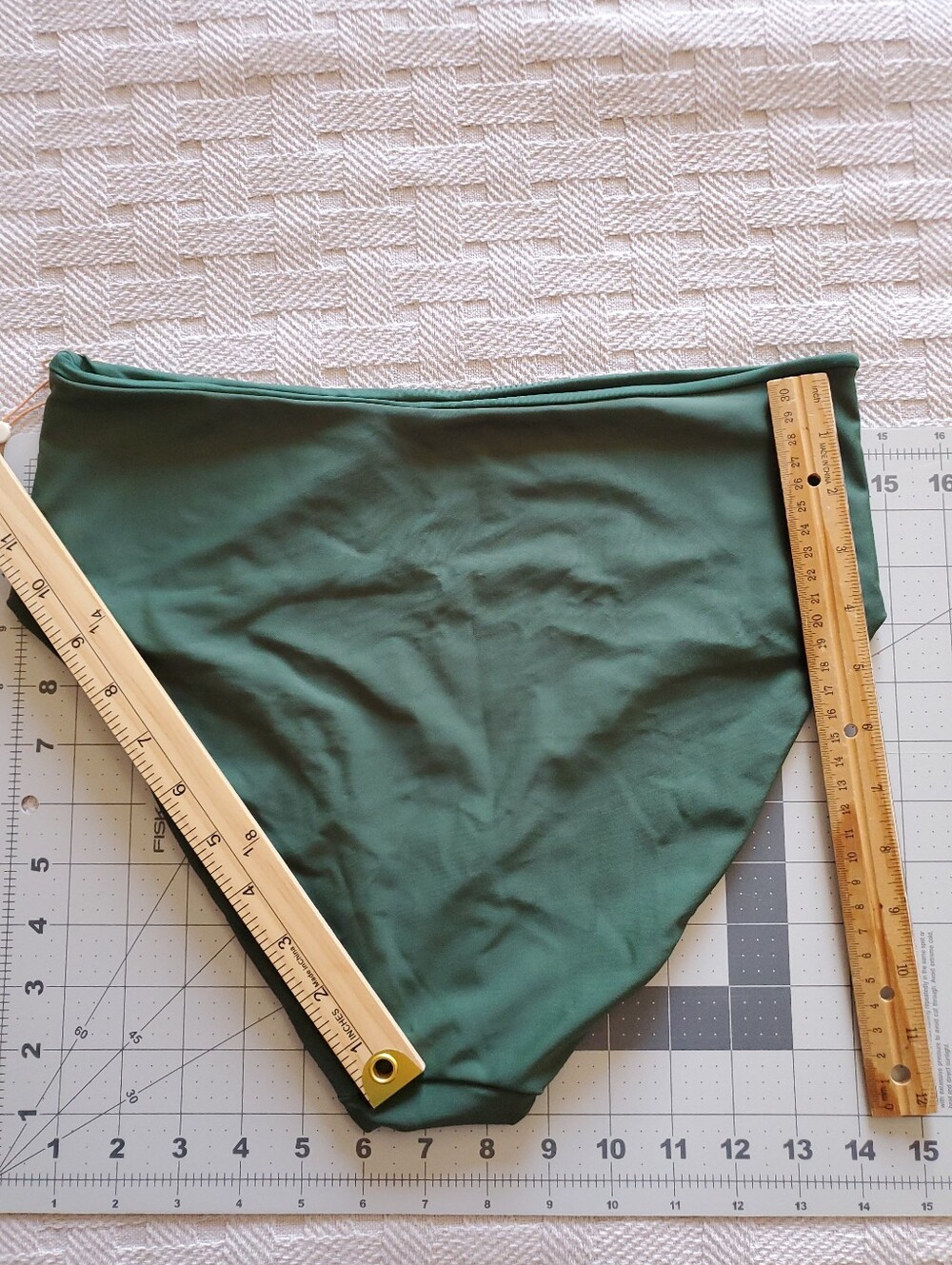 NWT Quince Italian Swimwear Lot 4pc Palm Green Bikini Tops High Rise Bottom - Picture 14 of 16